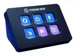 Corsair Elgato Stream Deck Mini, 6 fully customizable LCD keys at your fingertips. All poised to trigger unlimited actions upon a single tap