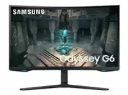 Монитор Samsung 32BG650 32" Odyssey G6 Smart, Curved 1000R, VA, 240 Hz, 1 ms GTG, 2560x1440, 350 cd/m2, 2500:1 Contrast, Eye Saver, Flicker Free, AMD FreeSync Premium Pro, DP 1.4, 2xHDMI 2.1, 2xUSB, Wi-Fi, Bluetooth, Speakers, Tizen, Black