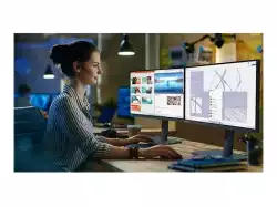 Монитор LENOVO ThinkVision P24q-30 23.8inch IPS 16:9 2560x1440 60Hz 300cd/m2 1000:1 4ms 1xHDMI 2.1 1xDP 1.4 2xDP USB HUB 99 sRGB 3y