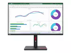 Монитор Lenovo ThinkVision T32h-30 31.5" IPS, WLED, 16:9, 2560x1440, 4ms, 1000:1, 60Hz, 350 cd/m2, USB-C, HDMI, DP, RJ45, Tilt, Swivel, Pivot, Height Adjust Stand