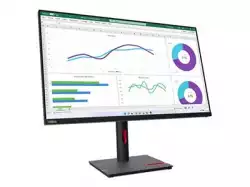 Монитор Lenovo ThinkVision T32h-30 31.5" IPS, WLED, 16:9, 2560x1440, 4ms, 1000:1, 60Hz, 350 cd/m2, USB-C, HDMI, DP, RJ45, Tilt, Swivel, Pivot, Height Adjust Stand