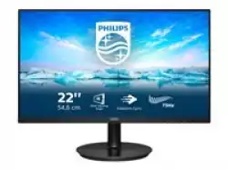 Монитор PHILIPS 222V8LA/00 21.5inch VA LCD FHD 1920x1080 16:9 3000:1 250cd/m2 75Hz 4ms GtG VGA HDMI 1.4 DP1.2 3 year warranty