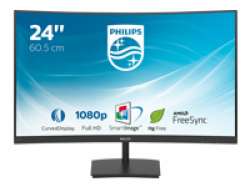 Монитор PHILIPS 241E1SC 23.6inch VA Curved 1500R 1920x1080 75Hz 4ms