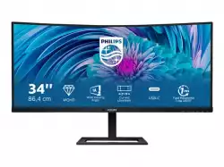 Монитор PHILIPS 346E2CUAE/00 34inch VA WLED 3440x1440 HDMI/DP/USB-C 65w Curved Speakers WQHD                          