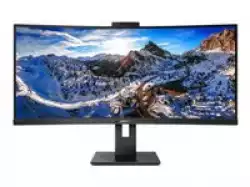 Монитор PHILIPS 346P1CRH/00 34inch USB-C DOCKING DISPLAY 3440x1440 CURVED VA 5ms GtG HAS USB-C/DP In+Out/HDMI RJ45 USB HUB Speakers VESA
