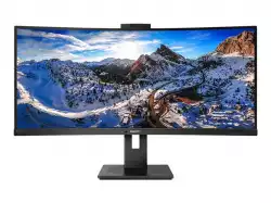Монитор PHILIPS 346P1CRH/00 34inch USB-C DOCKING DISPLAY 3440x1440 CURVED VA 5ms GtG HAS USB-C/DP In+Out/HDMI RJ45 USB HUB Speakers VESA