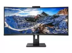 Монитор PHILIPS 346P1CRH/00 34inch USB-C DOCKING DISPLAY 3440x1440 CURVED VA 5ms GtG HAS USB-C/DP In+Out/HDMI RJ45 USB HUB Speakers VESA