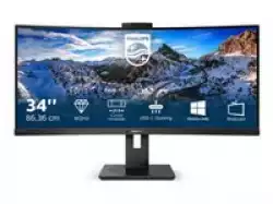 Монитор PHILIPS 346P1CRH/00 34inch USB-C DOCKING DISPLAY 3440x1440 CURVED VA 5ms GtG HAS USB-C/DP In+Out/HDMI RJ45 USB HUB Speakers VESA