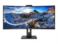 Монитор PHILIPS 346P1CRH/00 34inch USB-C DOCKING DISPLAY 3440x1440 CURVED VA 5ms GtG HAS USB-C/DP In+Out/HDMI RJ45 USB HUB Speakers VESA                          