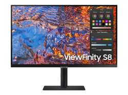 Монитор Samsung 27B800, 27" IPS LED, 60 Hz, 5 ms GTG, 3840x2160, 300 cd/m2, Flicker Free, PBP, PIP, USB-C 90W, 3xUSB 3.0, Display Port 1.4, 2xHDMI 2.2, Black