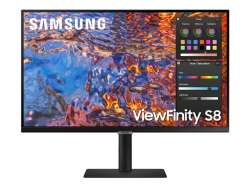 Монитор Samsung 27B800, 27" IPS LED, 60 Hz, 5 ms GTG, 3840x2160, 300 cd/m2, Flicker Free, PBP, PIP, USB-C 90W, 3xUSB 3.0, Display Port 1.4, 2xHDMI 2.2, Black