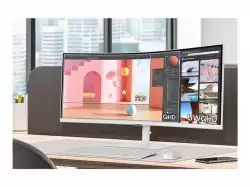 Монитор Samsung 34A650 34" Curved VA 3440x1440 5ms 100Hz DP HDMI USB 3.0 Speakers Thunderbolt White