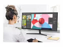 Монитор SAMSUNG S34C500 34inch 21:9 Wide 3440x1440 WQHD VA 5ms 100hz 2xHDMI 1xDP Freesync Tilt stand VESA 100x100 Black HDMI Cable in box