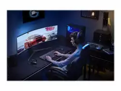 Монитор SAMSUNG C49HG90DMU 49inch 32:9 Curved 1800R 3840x1080 VA QLED HDR 1ms MPRT 144Hz HDMIx2 DP Dual hinge height adj stand VESA