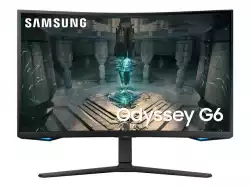 Монитор  LED Samsung LS32BG650EUXEN Odyssey G65B, 32'' WQHD Curved 1000R 16:9 (2560x1440) VA 240Hz, 350 cd/2, 2500:1, HDR600, 1ms (GTG), 178/178, FS Premium Pro, G-Sync Compatible, 2xHDMI 2.1, 1xDP 1.4, 1xUSB 3.0, 1xUSB 2.0, RJ-45, WiFi, BT, Speakers 2x5W, Tilt/Swivel/Pivot/HeightAdj (120mm), VESA 100x100, 2Y