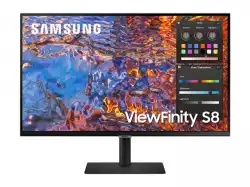 Монитор SAMSUNG Viewfinity S8 S80PB 32inch 16:9 3840x2160 IPS 5ms HDR400 HAS/Swivel/Pivot/Tilt HDMI/DP/USB-C 90W/LAN USB3 Hub