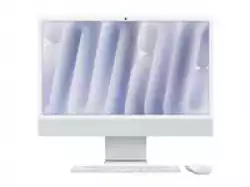 Настолен Компютър APPLE 24inch iMac with Retina 4.5K display: M4 chip with 8-core CPU and 8-core GPU 16GB 256GB SSD Silver                          