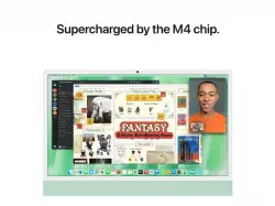 Настолен Компютър APPLE 24inch iMac with Retina 4.5K display: M4 chip with 10-core CPU and 10-core GPU 24GB 512GB SSD Green