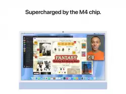 Настолен Компютър APPLE 24inch iMac with Retina 4.5K display: M4 chip with 10-core CPU and 10-core GPU 16GB 256GB SSD Blue