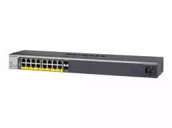 NETGEAR 16-Port Easy-Mount 240W PoE+ Gigabit Ethernet Smart Managed Switch with 2 SFP Ports GS418TPP