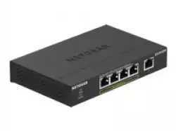 NETGEAR 5-Port Gigabit Ethernet Unmanaged PoE Switch GS305PP 4x PoE+ 83W Wallmount Metal Black