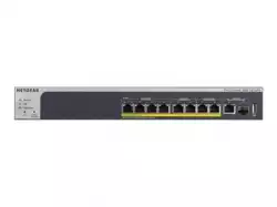 NETGEAR 8-Port PoE+ Multi-Gigabit Smart Managed Pro Switch with 2x 10G copper/fiber uplinks 180W PoE budget divided into 2-port                          