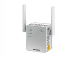 NETGEAR AC750 WLAN Range Extender RJ-45 C33/s On/Off Switch white/silver external antenna