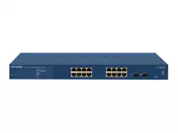 NETGEAR ProSafe 16-Port Gigabit Smart Switch v3 with 2 x shared SFP - Rackmount - fanless