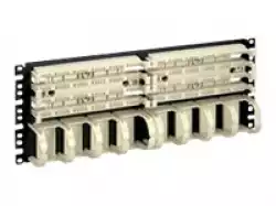 Pan-Punch Category 5e 19 Rack Mount Panel, with two 100-pair bases with jumper