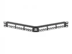 PANDUIT 19 24-Port Angled Modular Patch Panel Mini-Com RoHS complaint