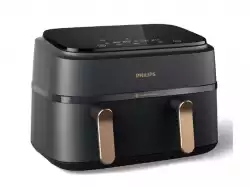 PHILIPS Airfryer Series 3000 Dual basket 8 Preset Menus                          