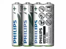 PHILIPS battery longlife AAA  4TK/PK                          
