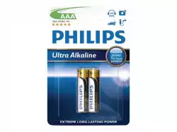 PHILIPS battery ultra alkaline AAA  2TK/PK                          