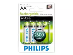 PHILIPS MULTILIFE AA 4-BLISTER NIMH 2600                          