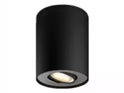 PHILIPS Pillar Hue ext. spot single spot black 1