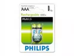 Philips Rechargeable battery LR03 AAA, 800 mAh, 2-blister (HR03), f
