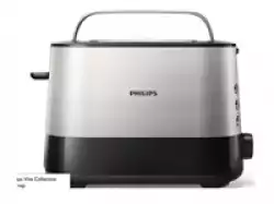PHILIPS Viva Collection Toaster HD2635/90 2 wide slots black                          