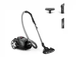 PHILIPS XD8122/10 Bagged vacuum cleaner S8000 Performer LED Allergy H13 ﬁlter Deep Black