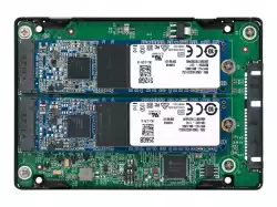 QNAP 2.5inch SATA to dual M.2 2280 SATA drive adapter hardware RAID 0/1 JBOD Individual disk modes