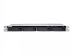 QNAP 4-Bay quad-core 1.7 GHz short-depth rackmount NAS with 100W power supply 2GB DDR3 SODIMM RAM max 8GB SATA 6Gb/s 1x 10GbE