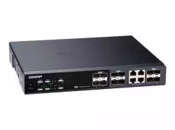 QNAP QSW-M1204-4C Managed Switch 12 port of 10GbE port speed 8 port SFP+ 4 port SFP+/ NBASE-T