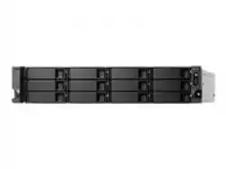 QNAP TS-h1283XU-RP-E2136-128G 12-bay QTS hero Xeon E-2136 3.3Ghz 128GB RAM 2x1GbE 2x10Gb 500W