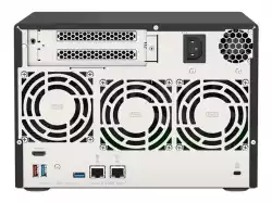 QNAP TVS-675-8G 6-bay NAS KX-U6580 8C/8T 2.5GHz 8GB 6xSATA 6Gb/s bays 2xM.2 NVMe PCIe Gen3 SSD slots 2x2.5GbE LAN optional 10GbE