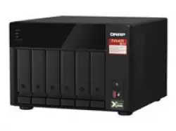 QNAP TVS-675-8G 6-bay NAS KX-U6580 8C/8T 2.5GHz 8GB 6xSATA 6Gb/s bays 2xM.2 NVMe PCIe Gen3 SSD slots 2x2.5GbE LAN optional 10GbE