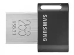SAMSUNG FIT Plus USB flash drive type-A 256GB 400 MB/s read 110 MB/s write resistant USB 3.1 flash drive with key ring Gray                          