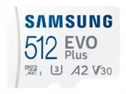 Samsung 512GB micro SD Card EVO Plus with Adapter, Class10, Transfer Speed up to 130MB/s