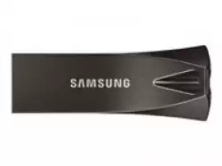 SAMSUNG BAR Plus USB flash drive Type-A 64GB 300 MB/s read 110 MB/s write resistant USB 3.1 Titan Gray with key ring