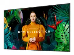 SAMSUNG 75inch UHD/4K 16:9 QM75C Slim-LED 500nits Speakers 2x10W black 3xHDMI 2.0 DP 1.2 USB 2.0 x 2 Ethernet WiFi Dualband BT