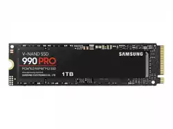 Samsung SSD 990 PRO 1TB PCIe 4.0 NVMe 2.0 M.2 V-NAND 3-bit MLC, 256-bit Encryption, Read 7450 MB/s Write 6900 MB/s 