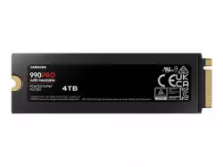 Samsung SSD 990 PRO 4TB Heatsink PCIe 4.0 NVMe 2.0 M.2 V-NAND 3-bit MLC, 256-bit Encryption, Read 7450 MB/s Write 6900 MB/s 